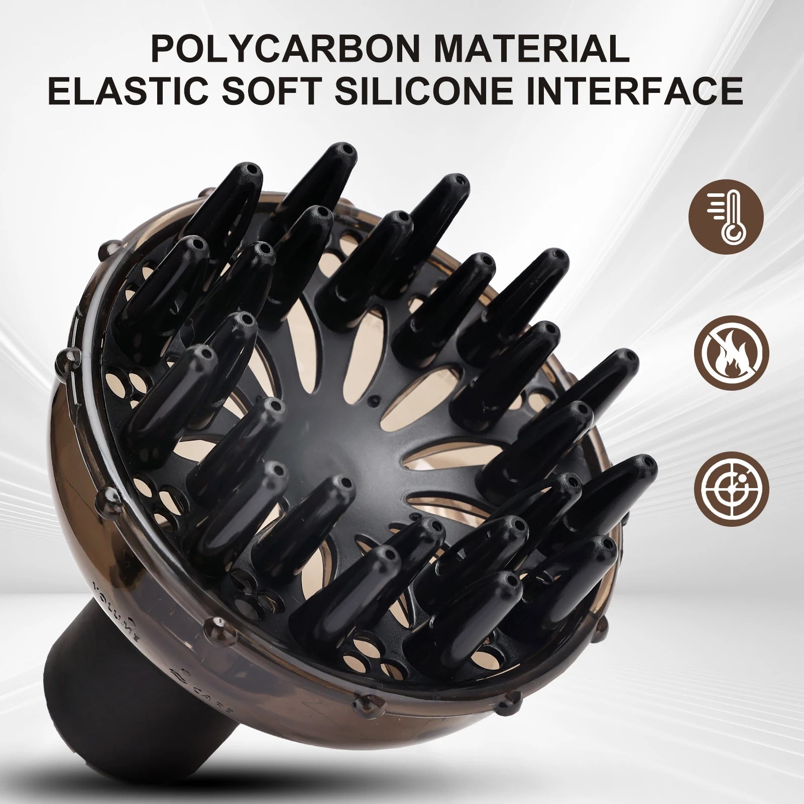 Salon Barber Hairdryer Diffuser Cover Temperature Resistant Silica Hairdressing Curly Styling Hair Care Accessories Supplies Peaceful Pleasures Health and Wellness