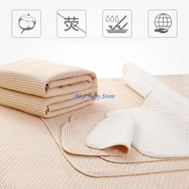 Foldable Baby Diaper Changing Pad – Washable Cotton Mat