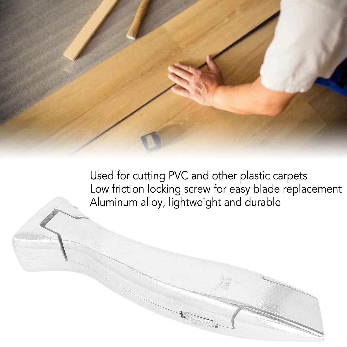 Carpet Hook Tool PVC Plastic Flooring Cutting Knife for Standard Utility Concave Hook Blades Flooring Knife Flooring Hook Knife Peaceful Pleasures Health and Wellness