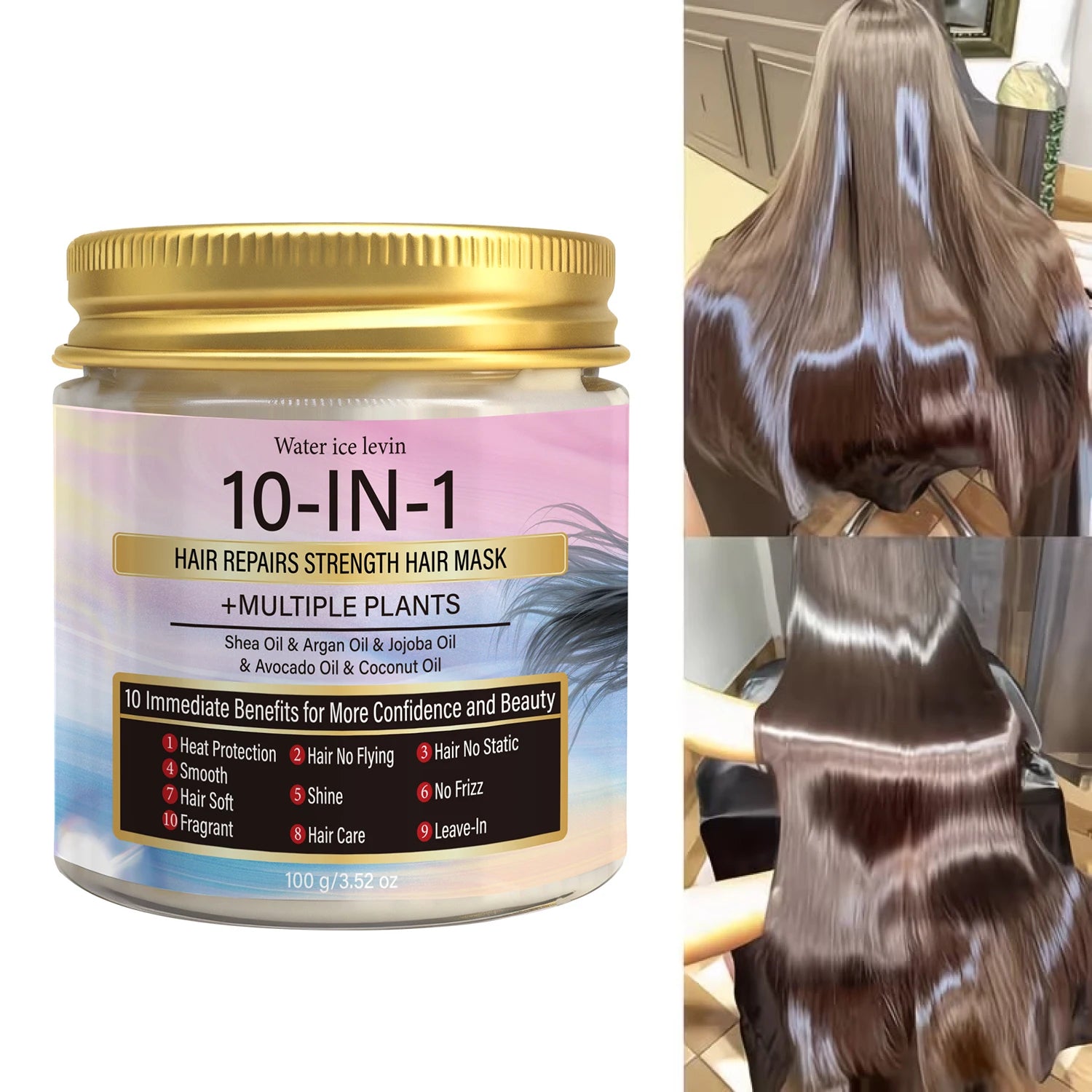 Multi-Oil Hair Mask with Keratin & Biotin | 10-in-1 Repair Hair Treatment Mask Peaceful Pleasures Health and Wellness