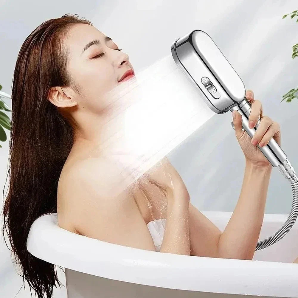 High Pressure Handheld Shower Head Set – 3 Spray Modes