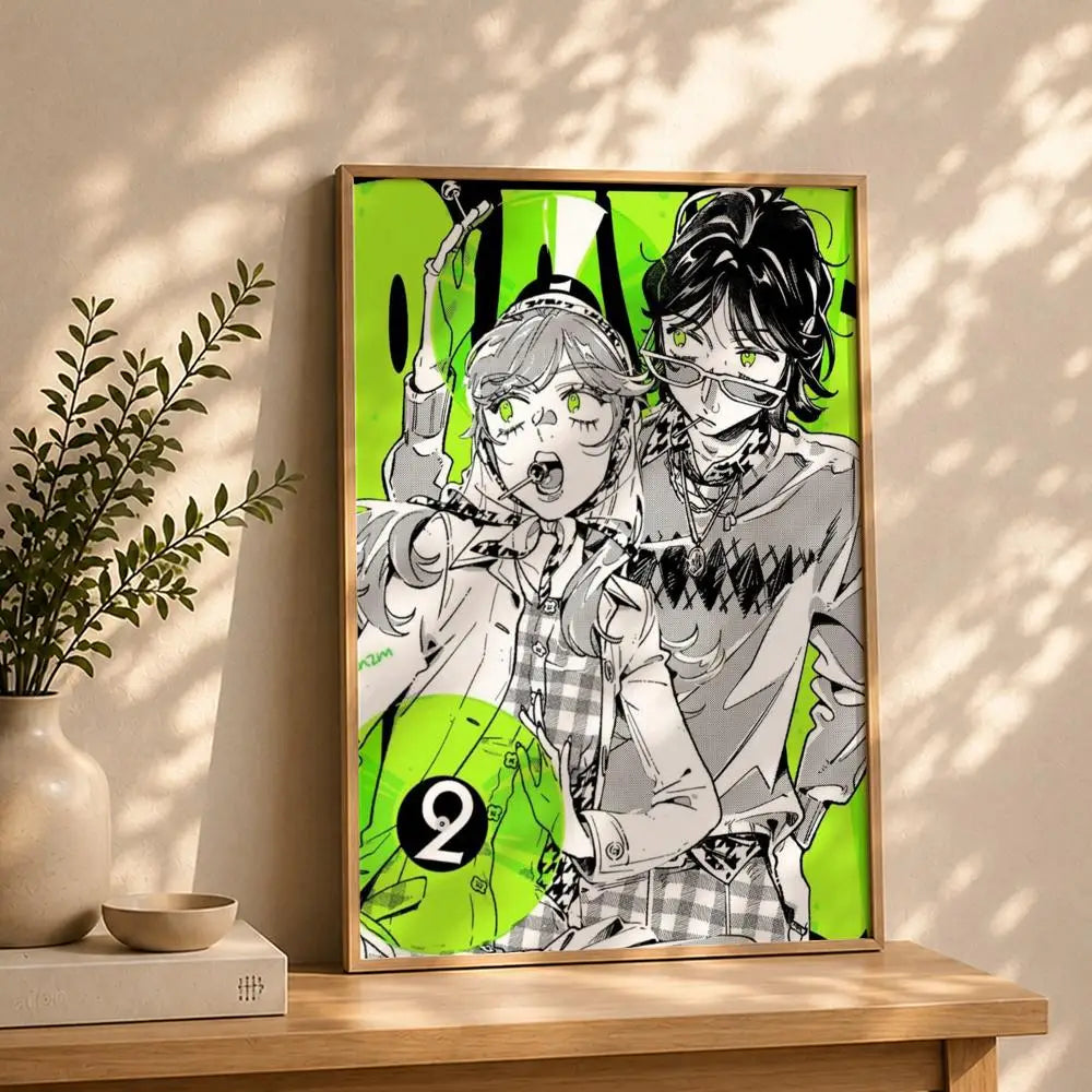 Koga Mitsuki Artist Poster | HD Self-Adhesive Waterproof Wall Art Wall Art Poster Peaceful Pleasures Health and Wellness White8 15X20cmNoframe