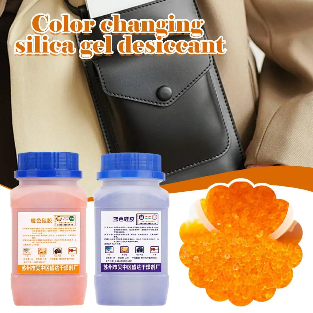 500g Reusable Silica Gel Moisture Absorber for Storage Peaceful Pleasures Health and Wellness