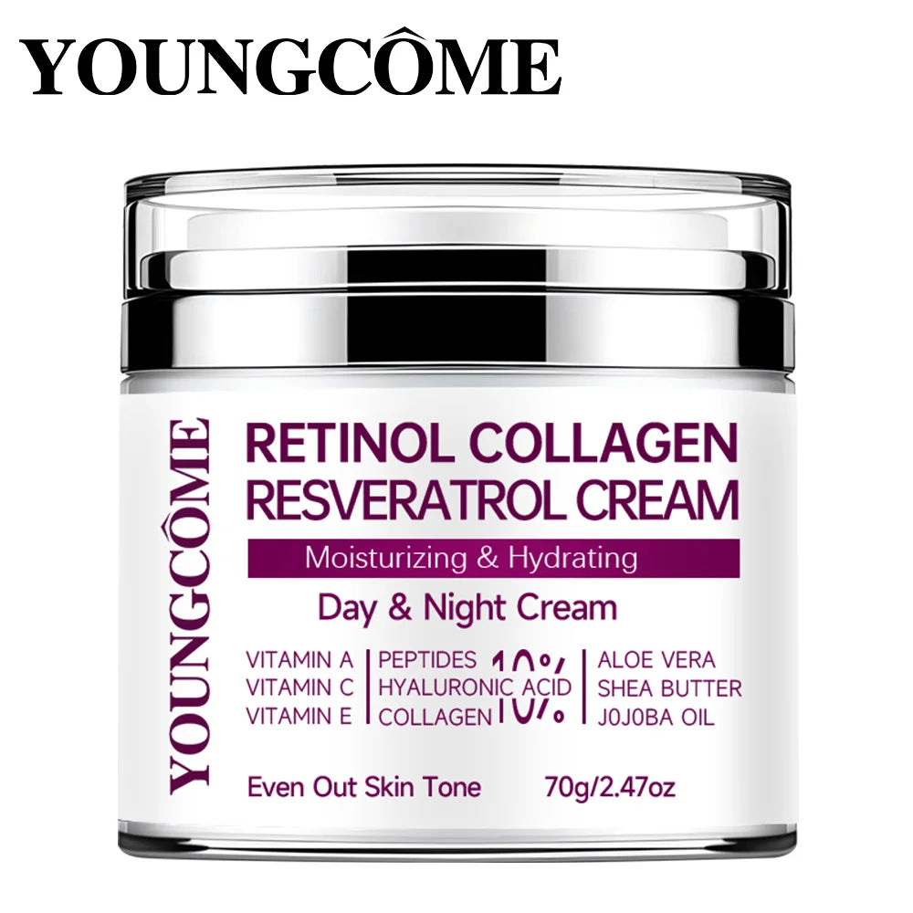 YOUNGCOME Retinol Collagen Face Cream – Anti-Aging Moisturiser Anti-Aging Face Cream Peaceful Pleasures Health and Wellness