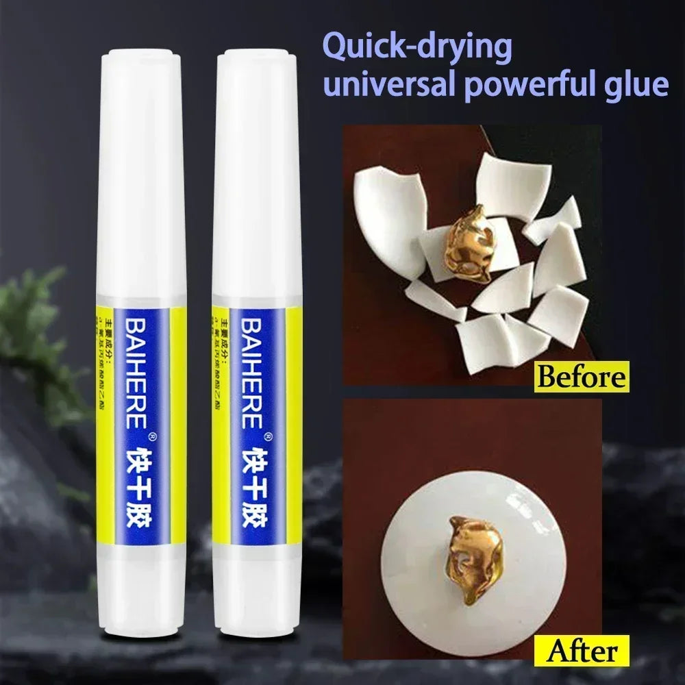 502 Super Glue Instant Quick-drying Cyanoacrylate Adhesive Leather Rubber Wood Metal Strong Bond Liquid Glue Tool 2g Peaceful Pleasures Health and Wellness