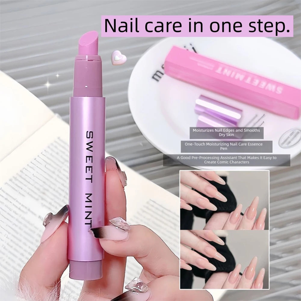 3-in-1 Ceramic Tip Cuticle Oil Pusher Pen | Nail Care Tool