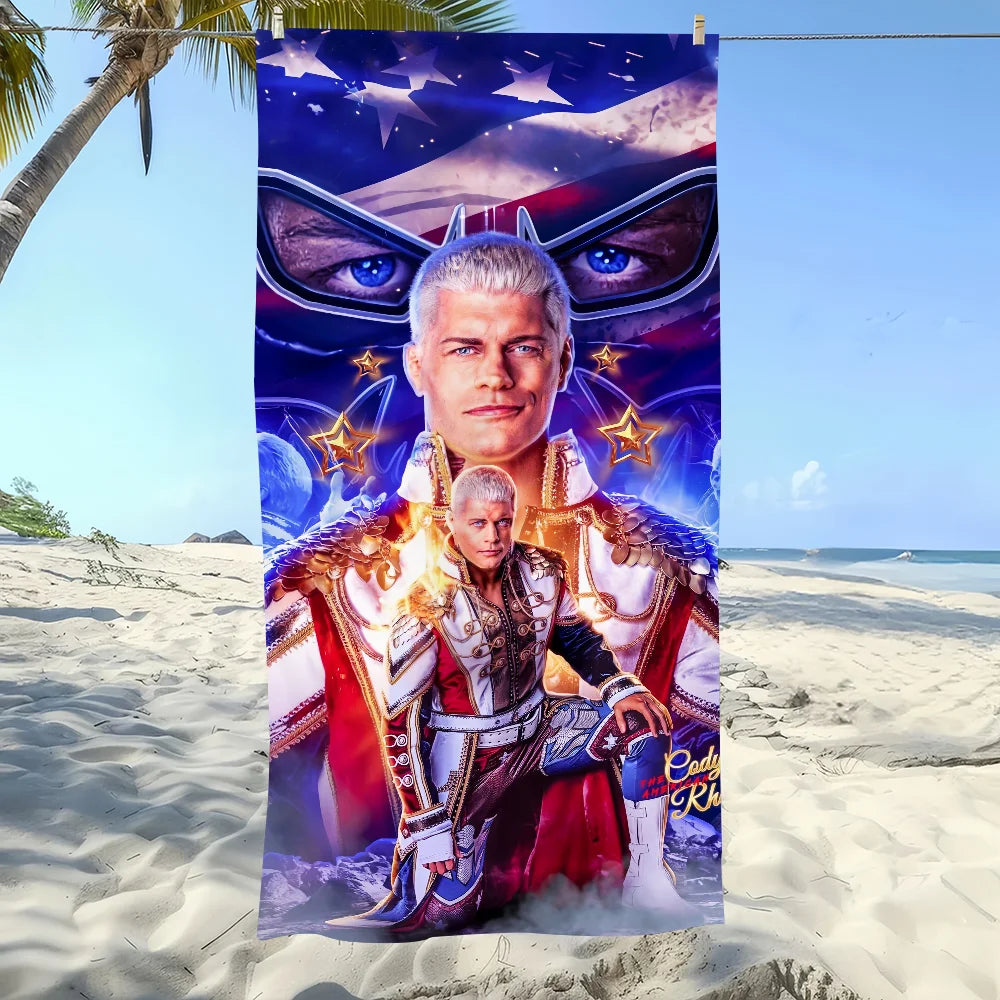 Cody Rhodes Wrestler Logo Quick-Dry Sports & Beach Towel