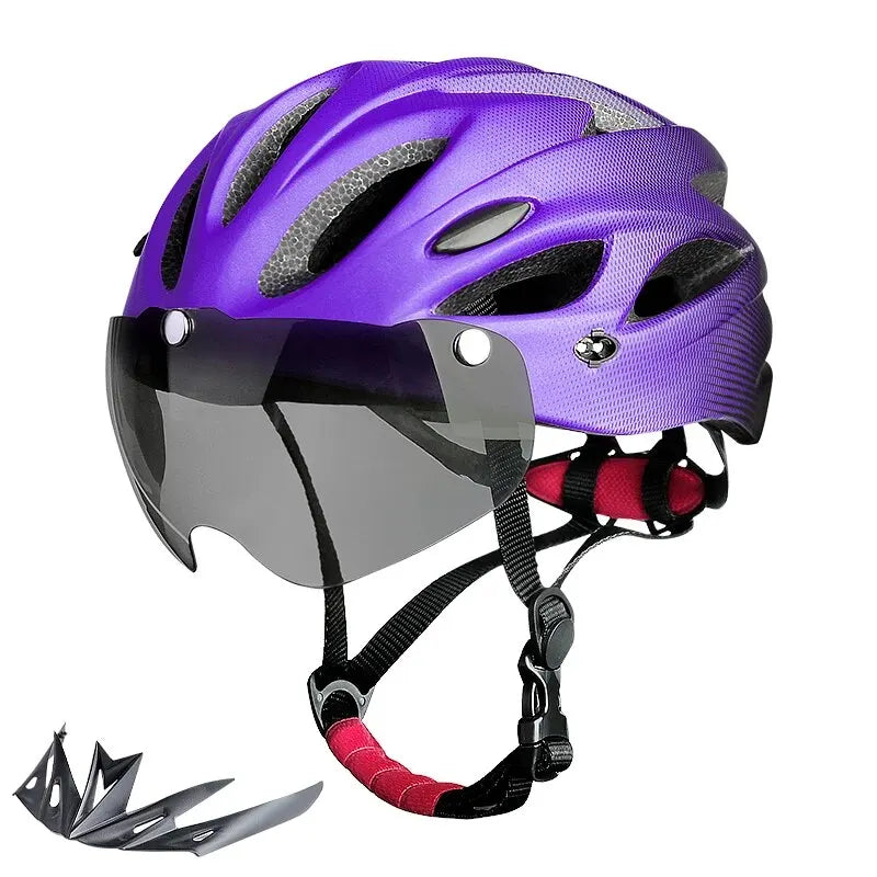 Adult Bike Helmet with LED Tail Light – 58–62cm Lightweight