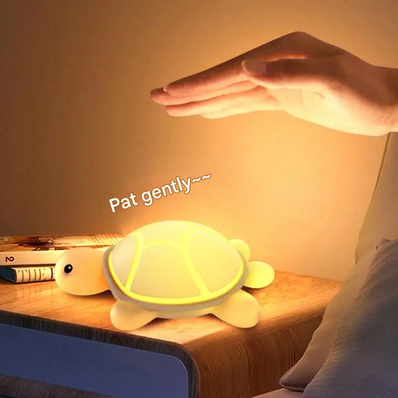 Bedside Milk Feeding Lamp Kindergarten Reward Small Toy USB Charging Turtle Lamp Cartoon Sleep Companion Silicone Night Light Peaceful Pleasures Health and Wellness