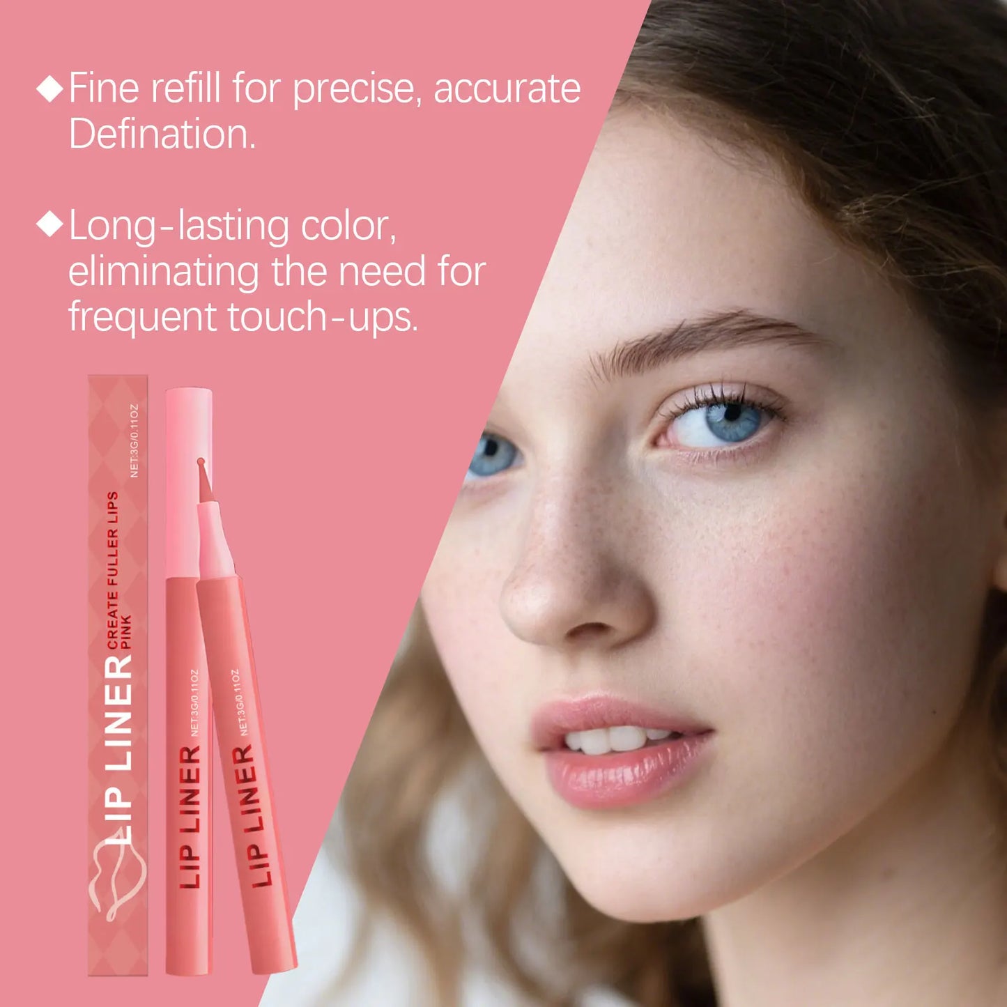 Waterproof Lip Liner Pencil – Long-Lasting Matte & Smudge-Proof