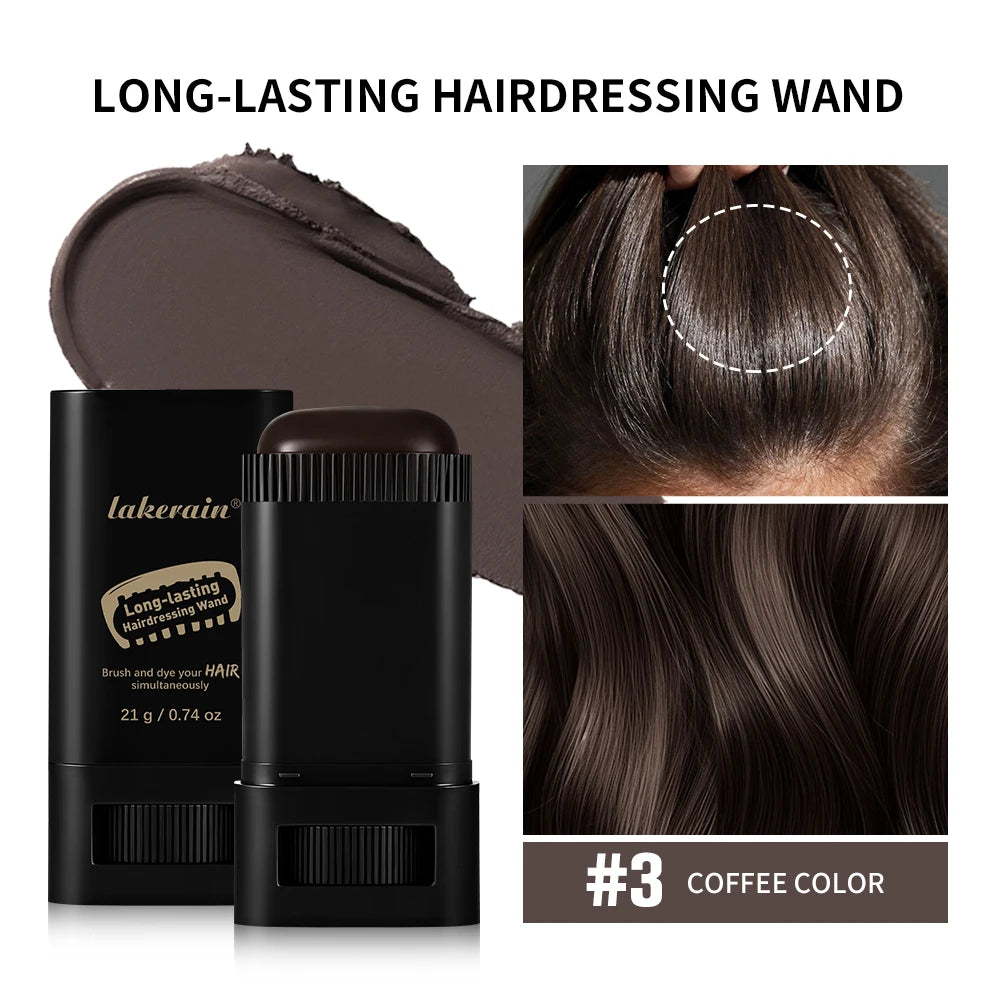 Waterproof Gray Coverage Hair Dye Stick – All Hair Types