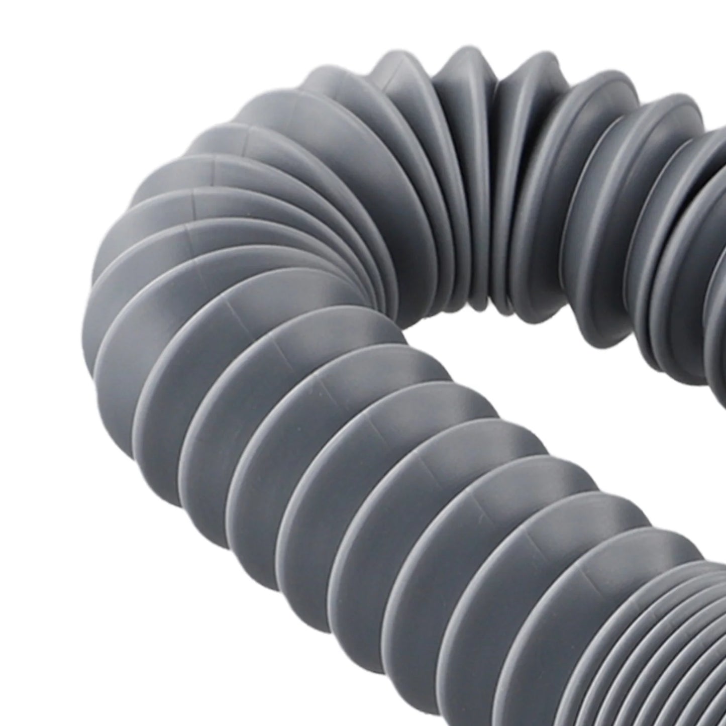 Low Profile Trap Flexible Bathtub Shower Drain Pipe Gray ABS Flat Tub