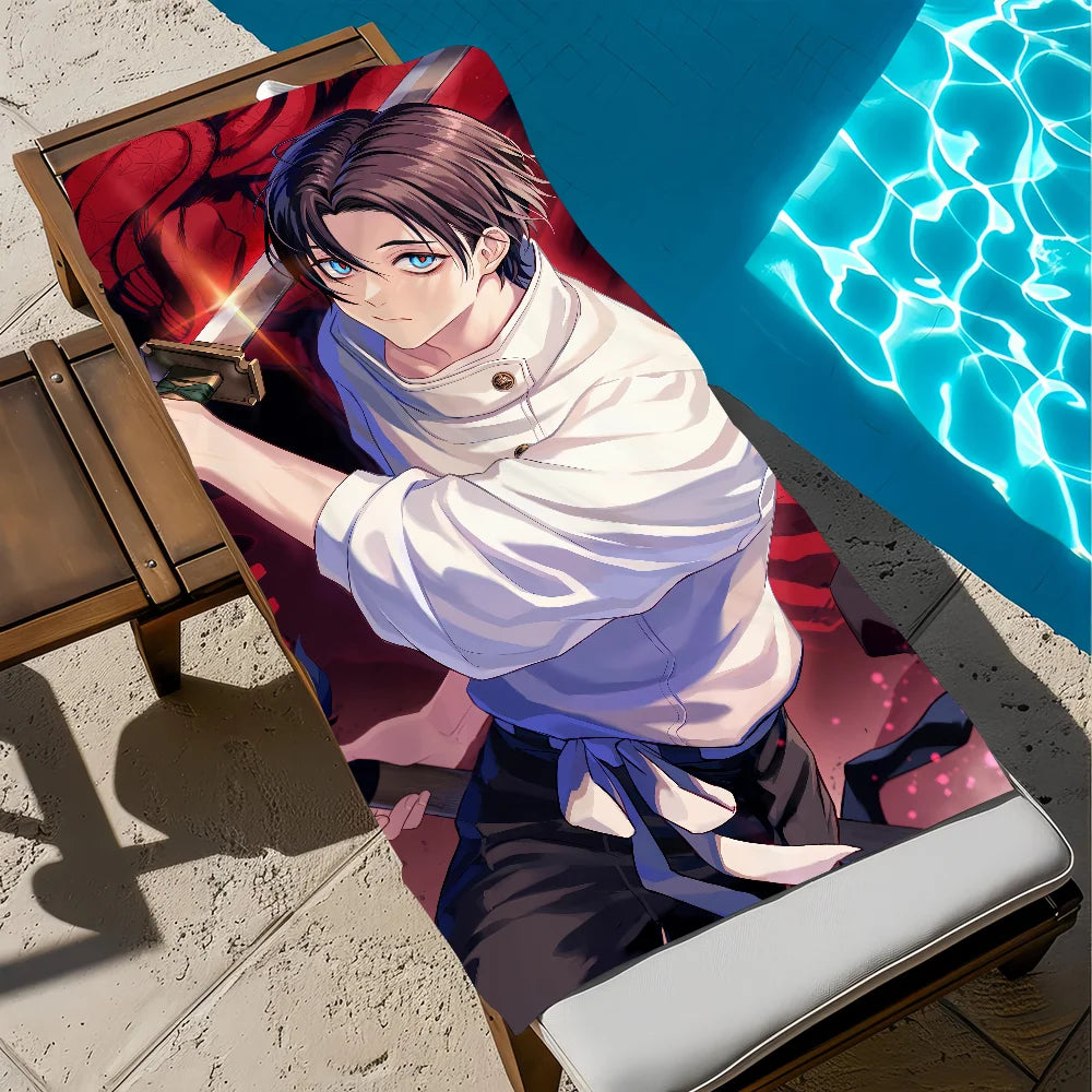 Yuta Okkotsu Anime Quick-Dry Beach Towel | Pool Travel Gym