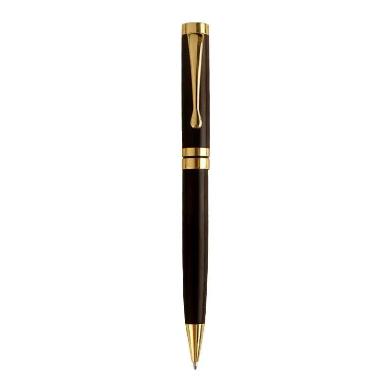 Premium Metal & Sandalwood Rotating Ballpoint Pen + Gift Case