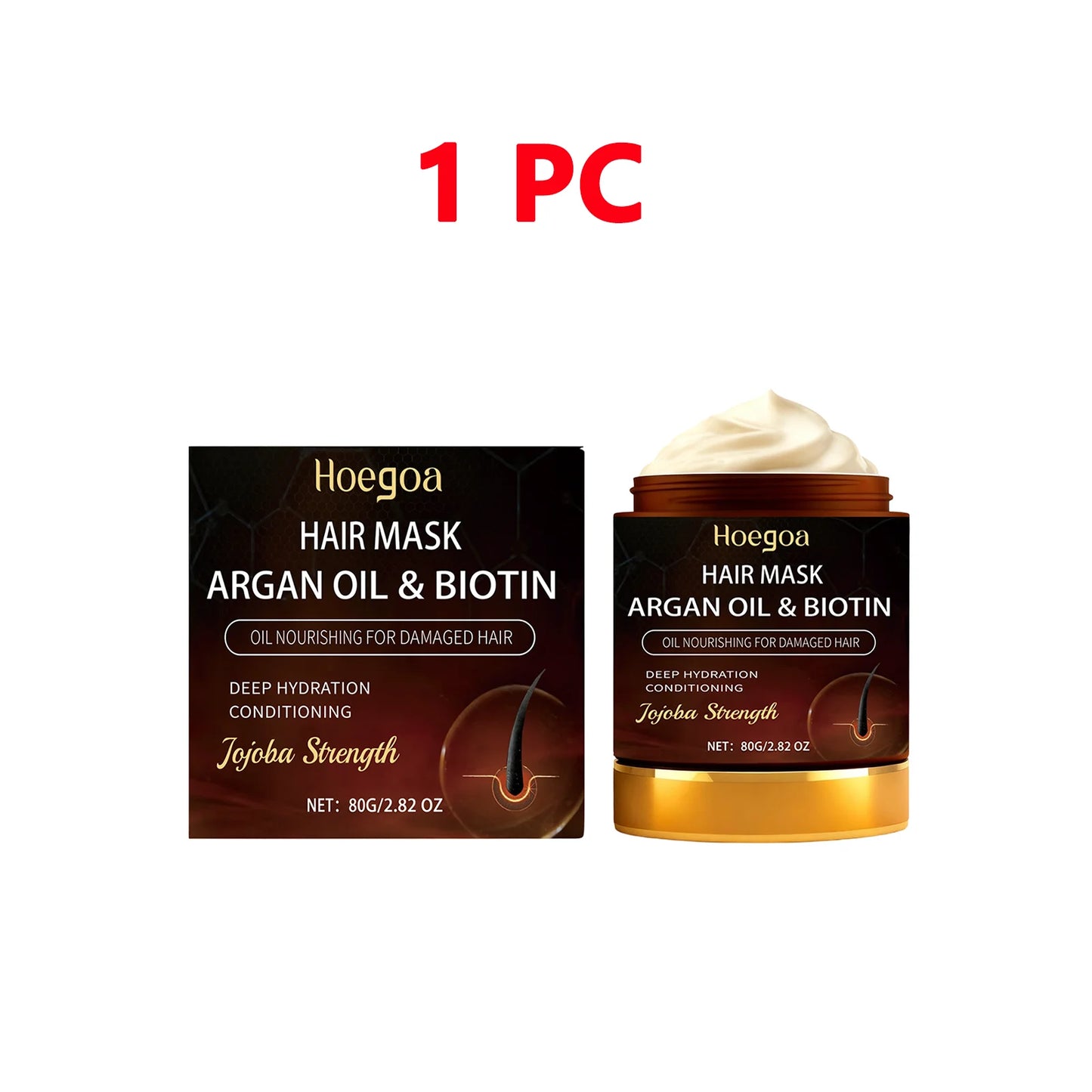 Argan Oil & Biotin Hair Mask – Deep Conditioning Repair Treatment