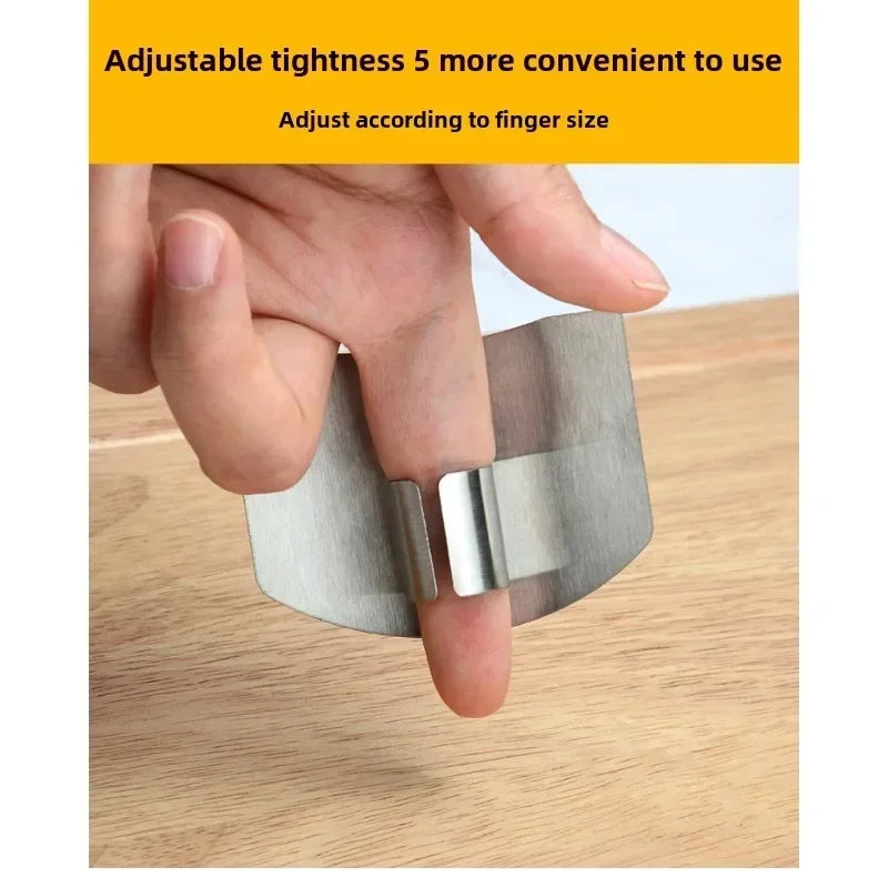 Stainless Steel Finger Guard – Kitchen Cutting Safety Protector