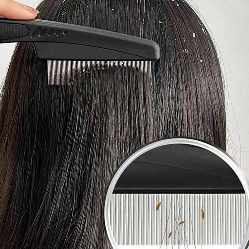 Stainless Steel Fine Tooth Comb | Scalp & Hair Care Tool