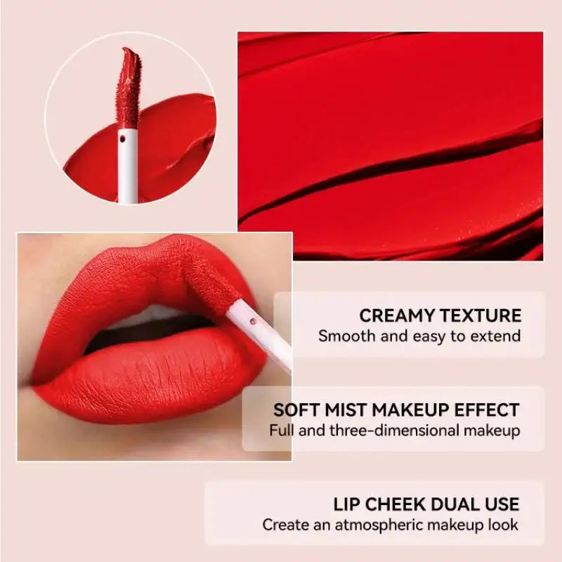 MLSMILE 3-Piece Matte Velvet Lip Gloss Set – 16Hr Wear