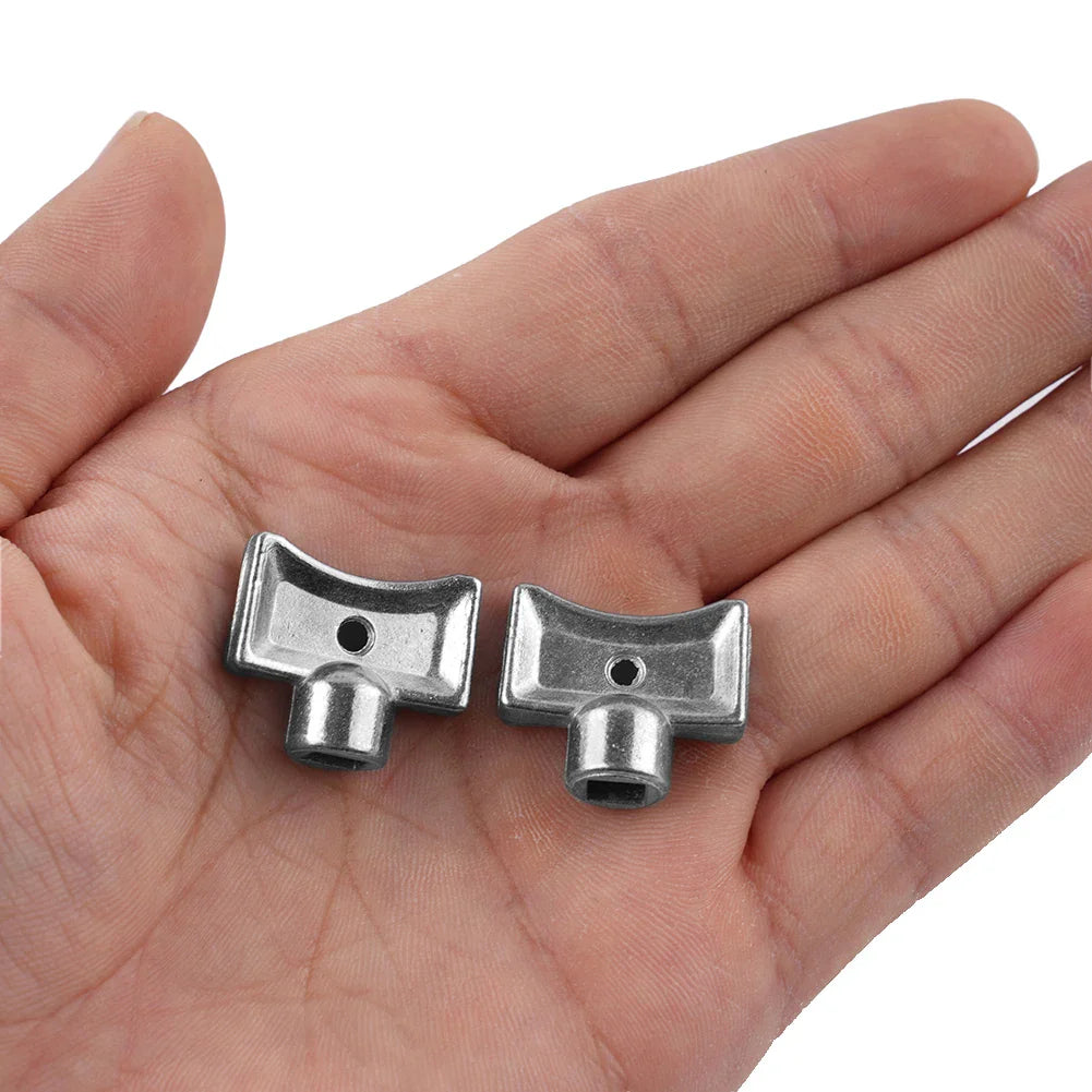 2-Pack Radiator Bleed Key – 5×5mm Zinc Alloy Valve Wrench