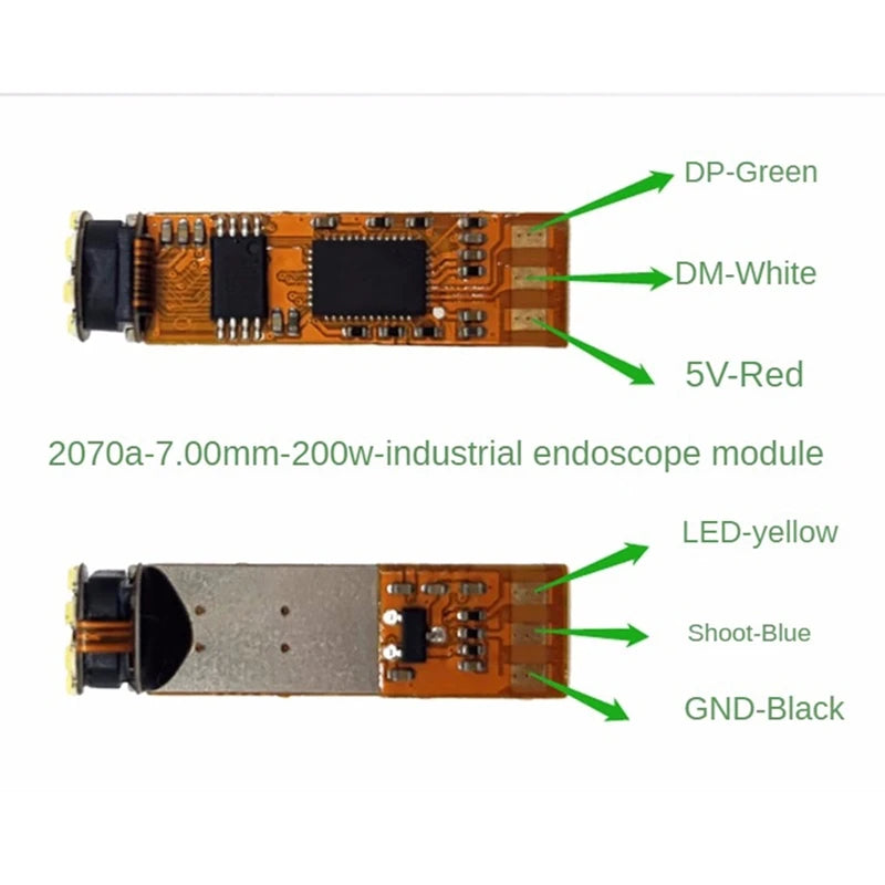 Y51A-7MM Drive-Free 2 Million HD Pixel Industrial Pipeline Endoscope Module Peaceful Pleasures Health and Wellness