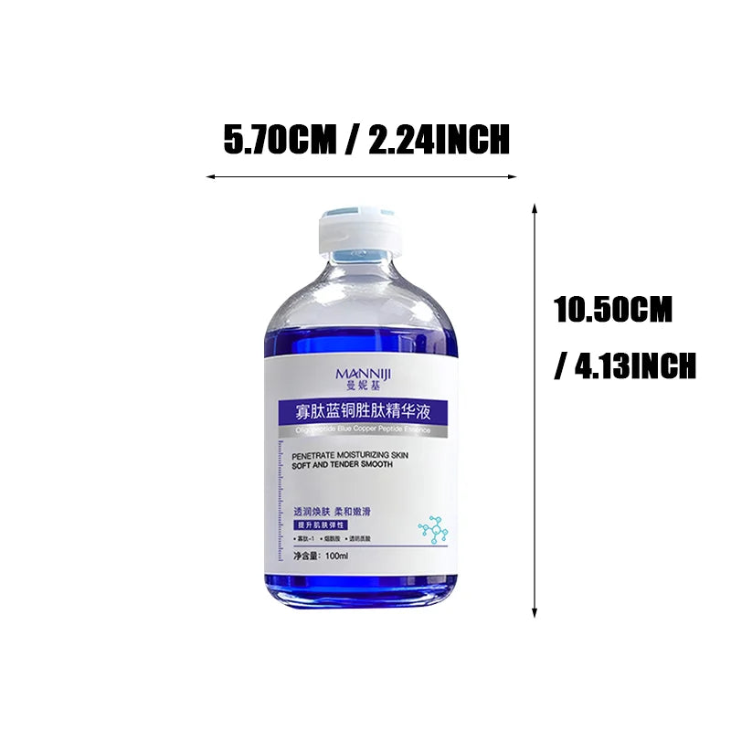 Blue Copper Peptide Face Serum 100ml | Anti-Aging Essence