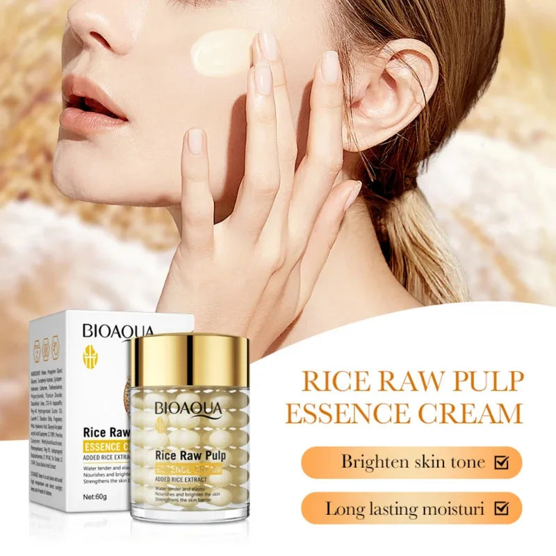 BIOAOUA Rice Essence Cream – Brightening Hydrating Face Cream