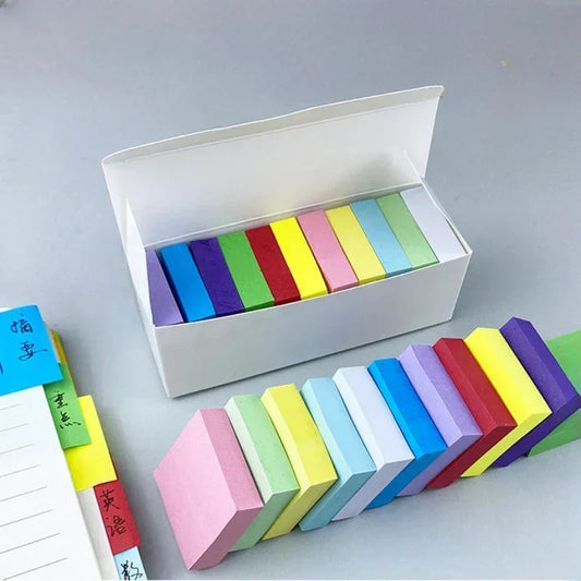11pcs/Set Fluorescent Color Sticky Notes Posted It Note Pads Planner Stickers Notepad Memo Pad for School Office Supplies kawaii Peaceful Pleasures Health and Wellness