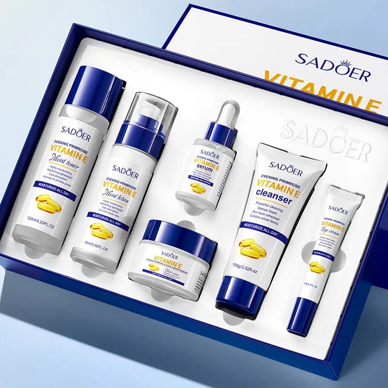 SADOER Evening Primrose & Vitamin E 6-Piece Skincare Gift Set