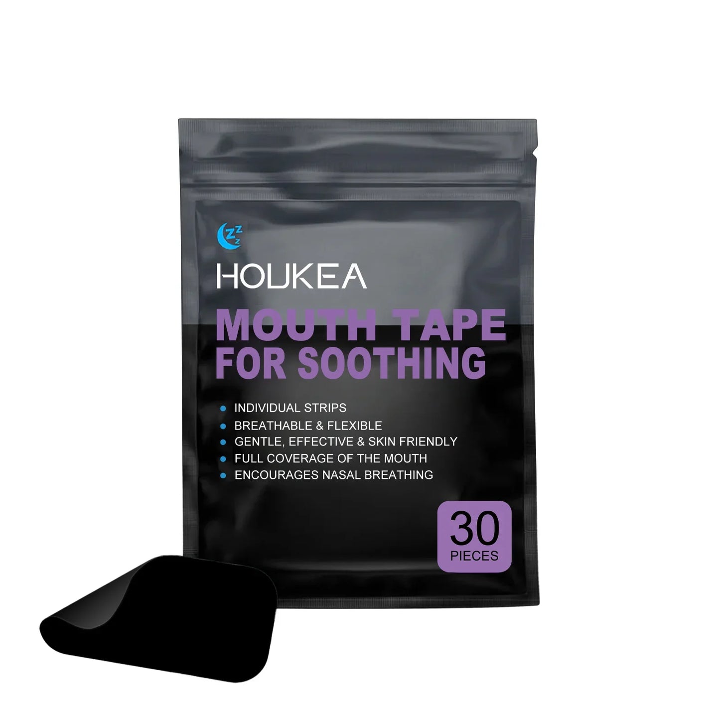 Houkea Mouth Breathing Tape – 30 Patches for Kids & Adults