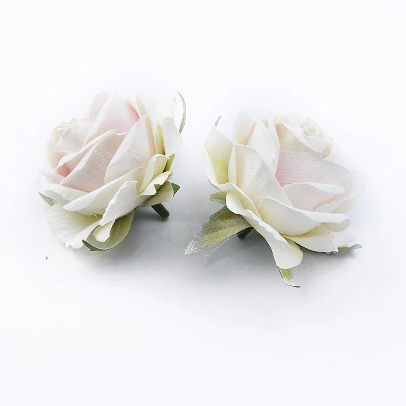 Silk Rose Heads 5/10pcs – Wedding, Wreath & DIY Decor