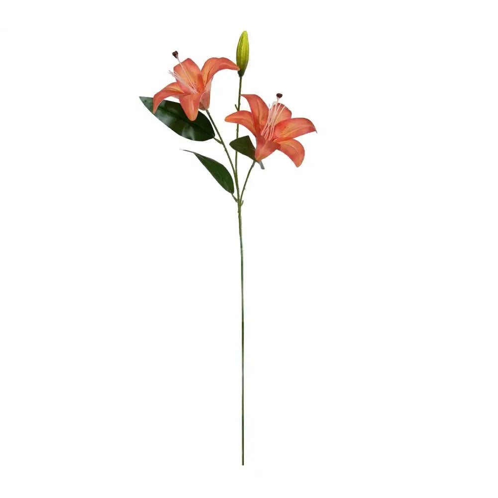 Silk Artificial Lily Bouquet | Faux Flowers for Wedding & Home