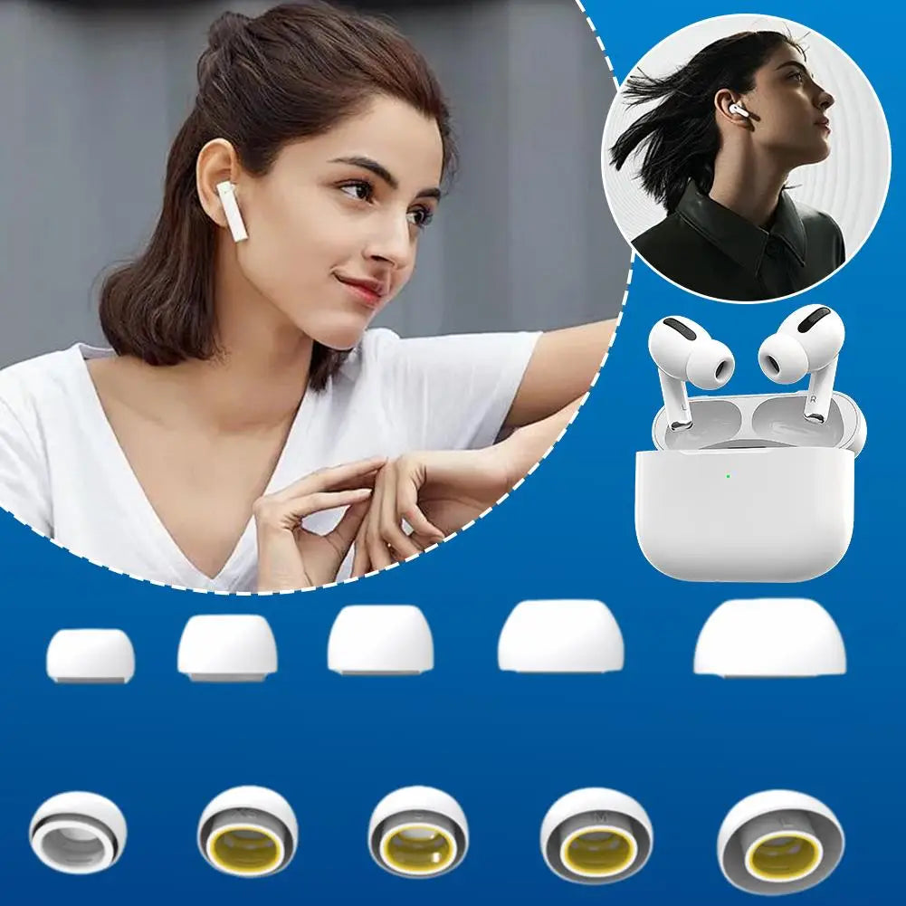 For AirPods Pro3 Earbuds Apple Earbuds Ear Tips Bluetooth Earbuds Ear Cushions Silicone Ear Tips Earphone Covers Peaceful Pleasures Health and Wellness