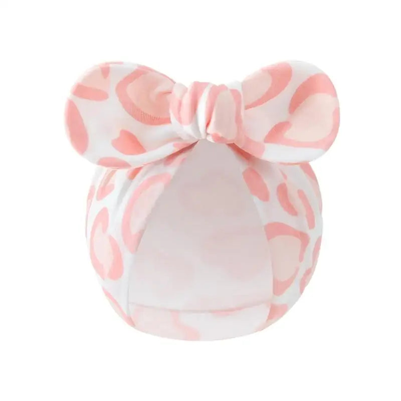 3-Pack Newborn Baby Bowknot Hats – Soft Cotton Infant Caps