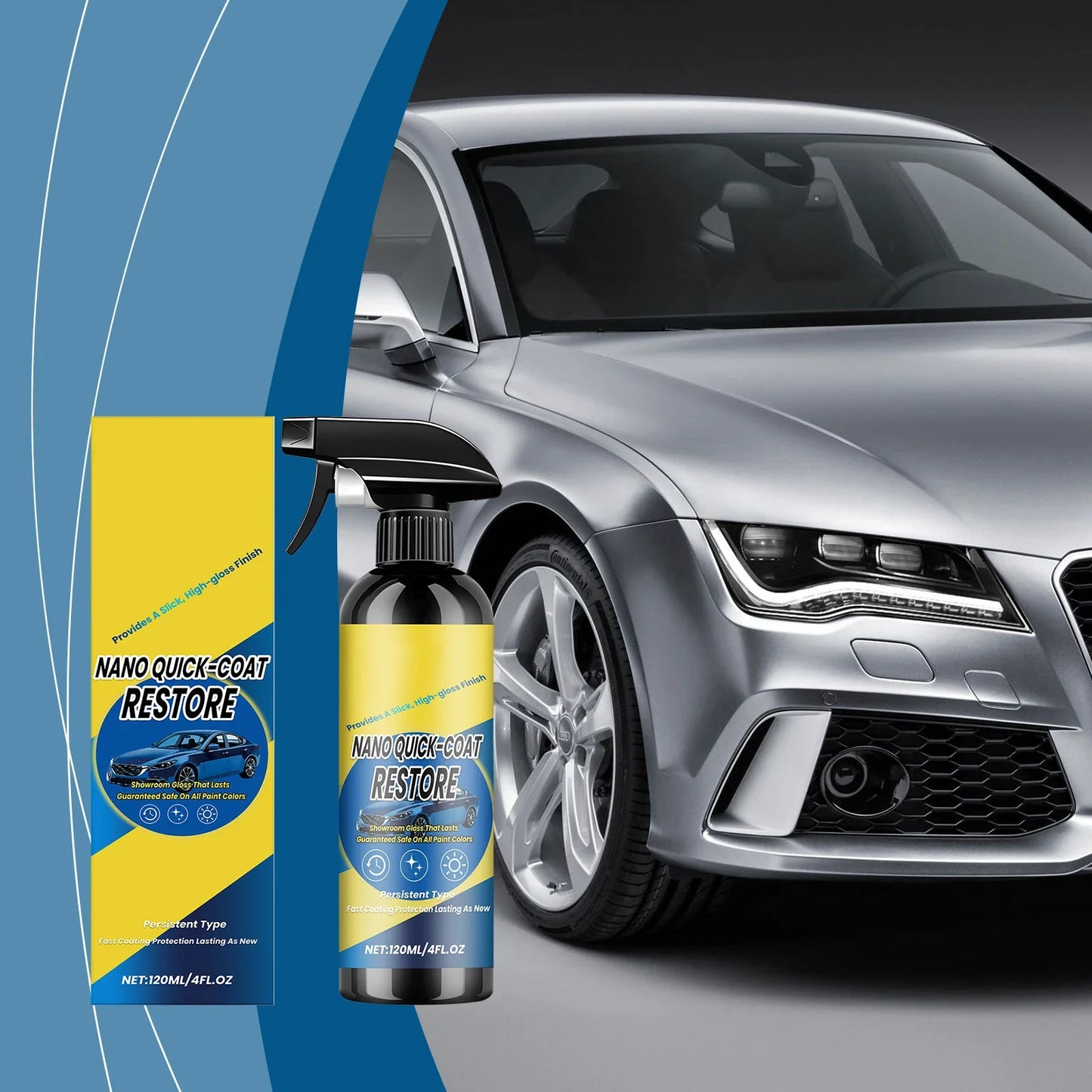 Car Ceramic Coating Spray 120ml – High Gloss & Long-Lasting