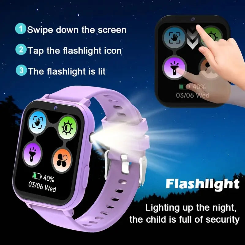 Kids Smart Watch 1.83" | Camera, 18 Games & LED Torch – LOMAXFR