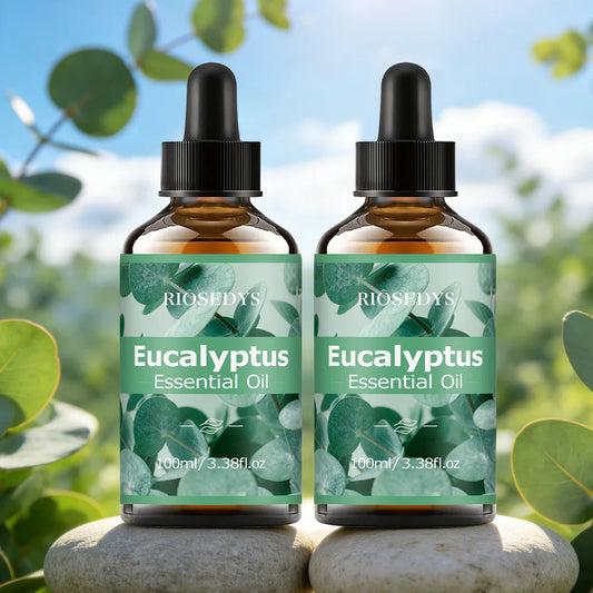 RIÔSEDYS 100ml Eucalyptus Essential Oil – Massage & Skincare Essential Oil Oasis Select EUCALYPTUS 2pcs 100ml