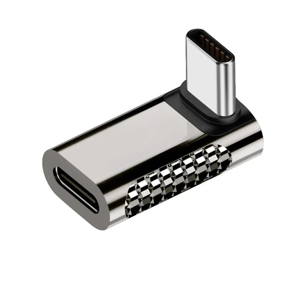 100W 20Gbps USB-C 90° Right Angle Adapter | PD Fast Charging
