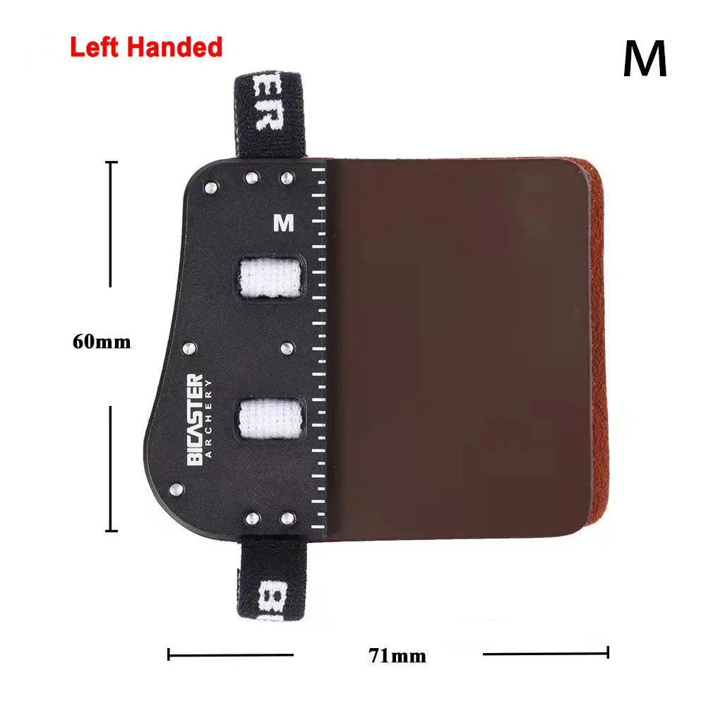 Archery Finger Guards SP3 Barebow Tab LH RH Cowhide Aluminum Plate L