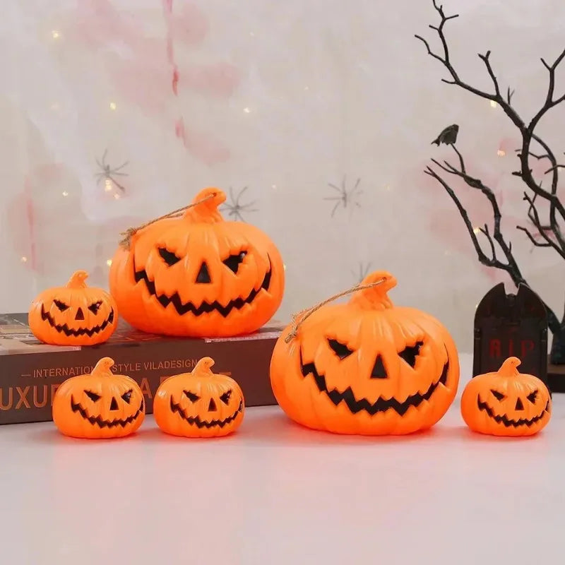Halloween Pumpkin Lantern LED Candle Night Light Party Decor