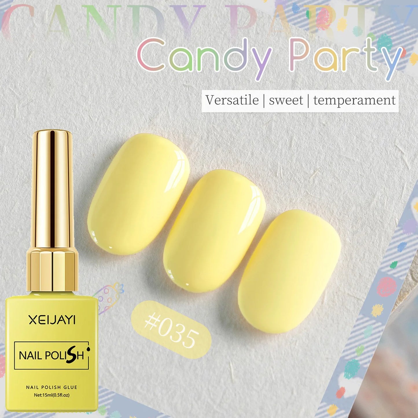 6-Color Macaron Gel Nail Polish Set | Pastel Candy Shades