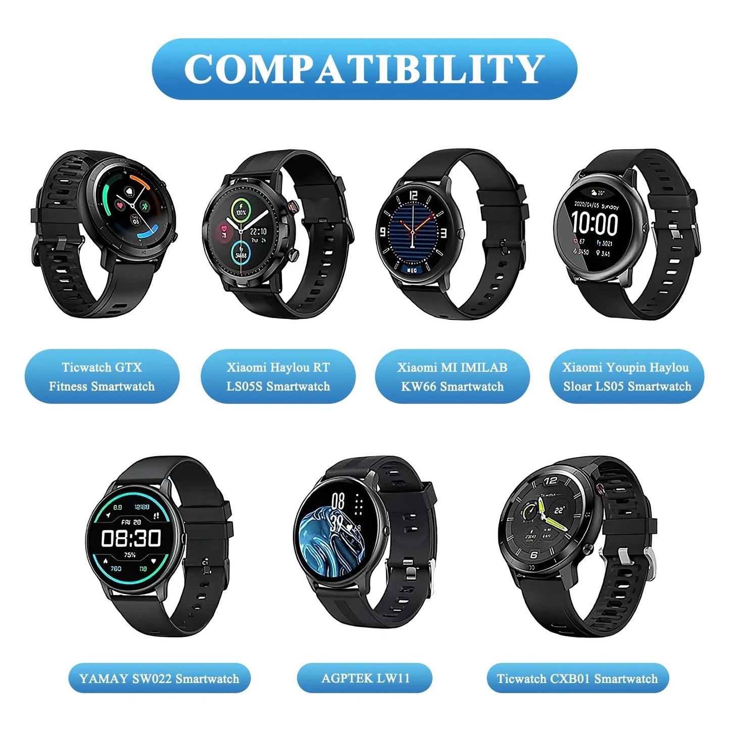 Magnetic Smartwatch Charger with 2-Pin Spacing,4.0mm,High-Speed USB Cable - Safe Replacement, Black,| Durable Cable, Smartwatch Peaceful Pleasures Health and Wellness