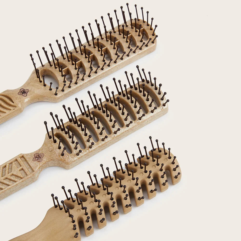 Wooden Wide-Tooth Hair Comb | Scalp Massage & Styling Brush