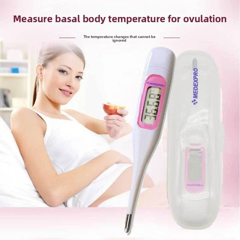 Medical home electronic thermometer for measuring body temperature, preparing for pregnancy, and accurately measuring ovulation Peaceful Pleasures Health and Wellness
