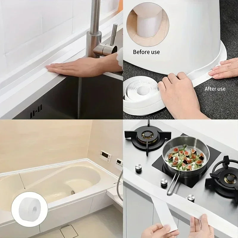 PVC Waterproof Self-Adhesive Caulk Sealing Tape – Kitchen & Bath