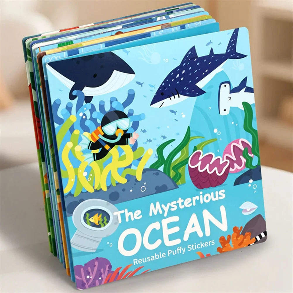Reusable Sticker Book for Toddlers | Educational Color Toy