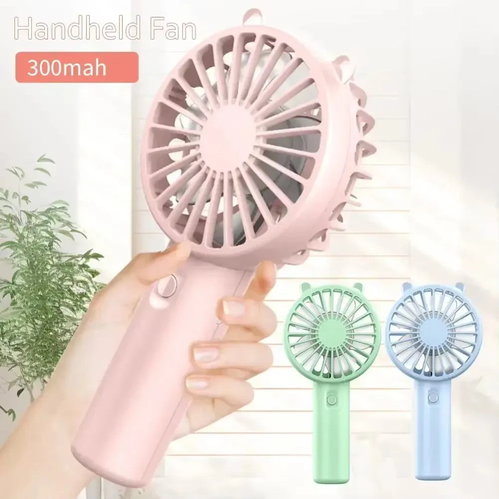 Portable Handheld Fan Small Cooling Fan USB Rechargeable Eyelash Eyelash Mute Cooler Handheld Fan Mini USB Rechargeable Desk Peaceful Pleasures Health and Wellness