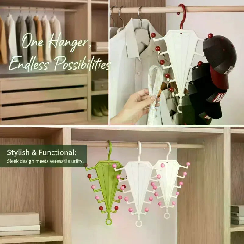 V-Shape Double-Sided Closet Hanger | 12-Hook Space Saver