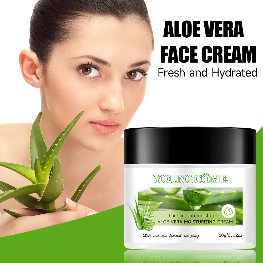 Aloe Vera Face Cream Hyaluronic Acid – Anti-Wrinkle & Pore Care Aloe Vera Face Cream Peaceful Pleasures Health and Wellness