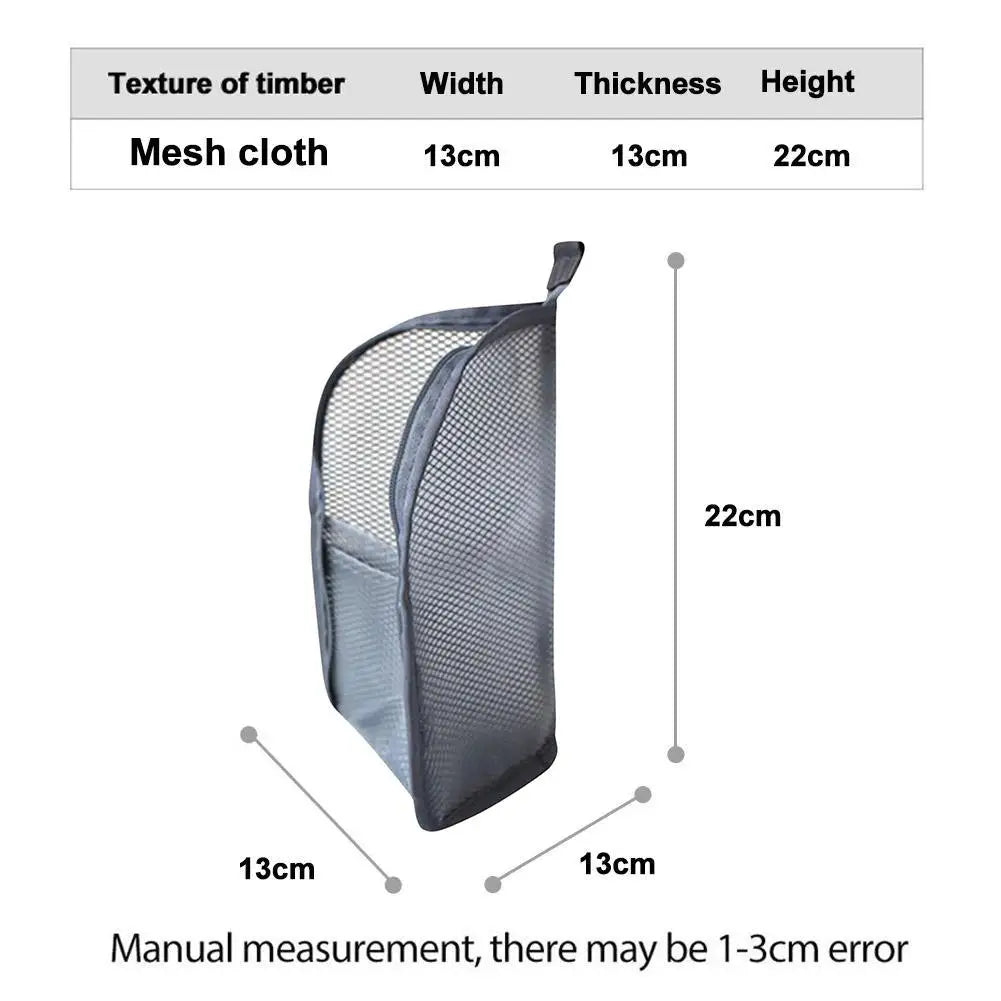 Makeup Bag Stylish Pouch Mesh Cosmetic Bag Hanging Lightweight Portable Standing Toiletry Bag Travel Bathroom Organizer Peaceful Pleasures Health and Wellness