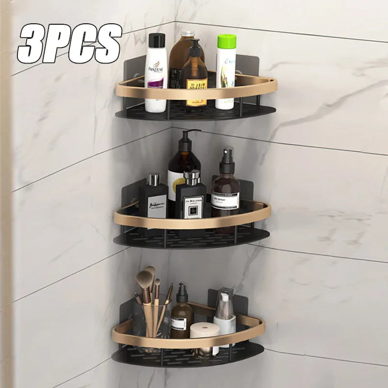 Corner Shower Shelf | No-Drill Space Aluminum Wall Organizer